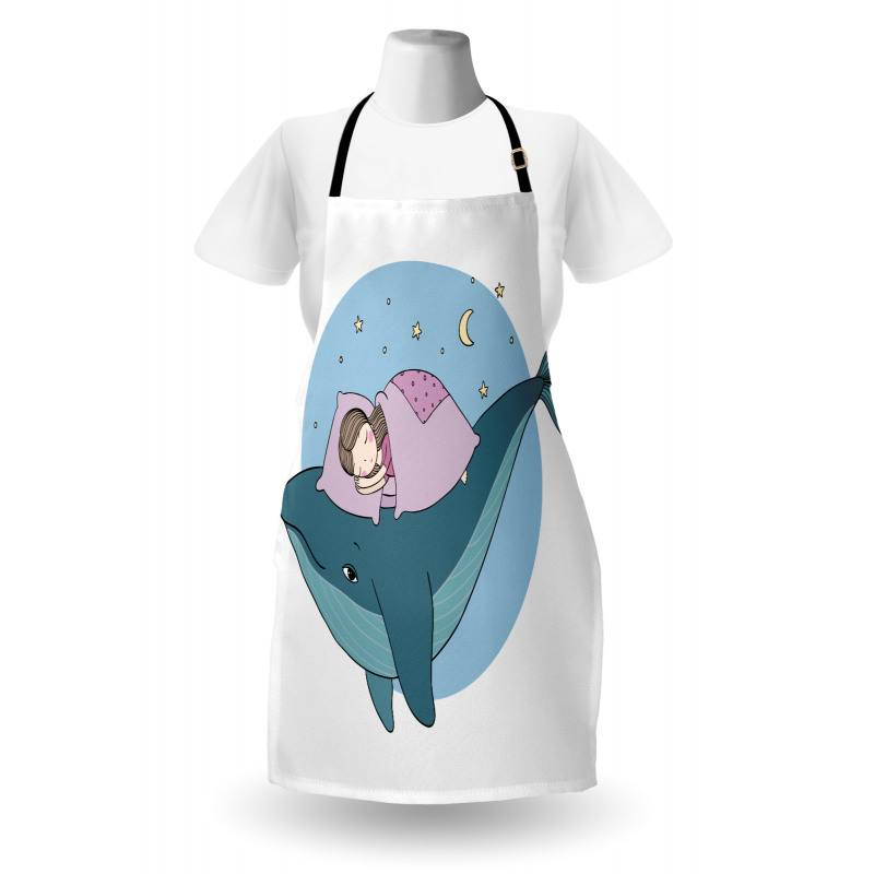 Girl Sleeping on Whale Apron