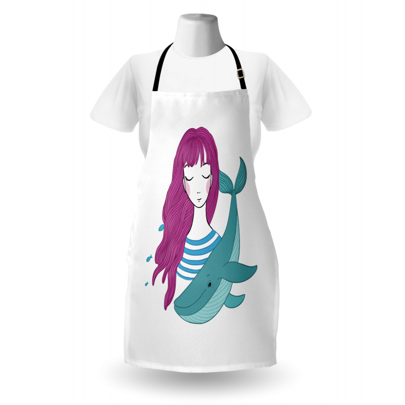 Teen Girl with a Whale Apron