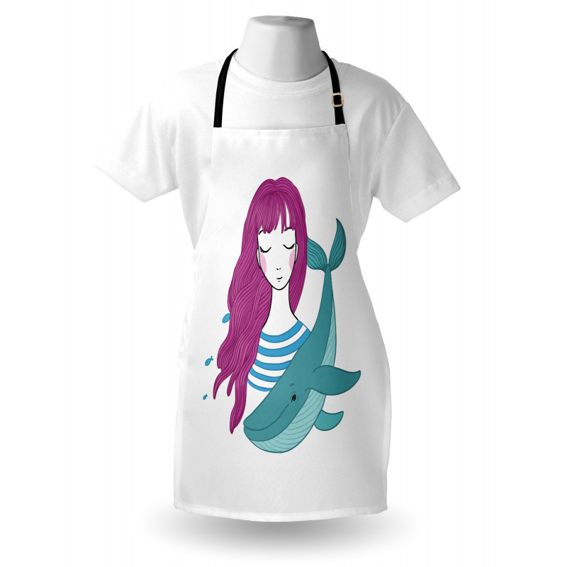 Teen Girl with a Whale Apron