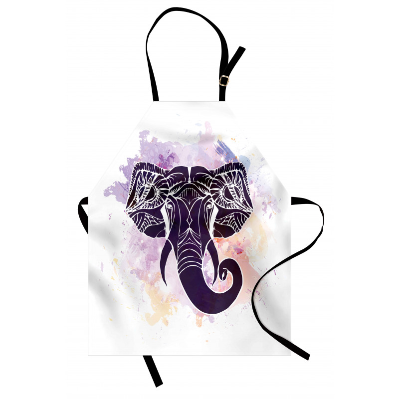 Watercolor Elephant Apron