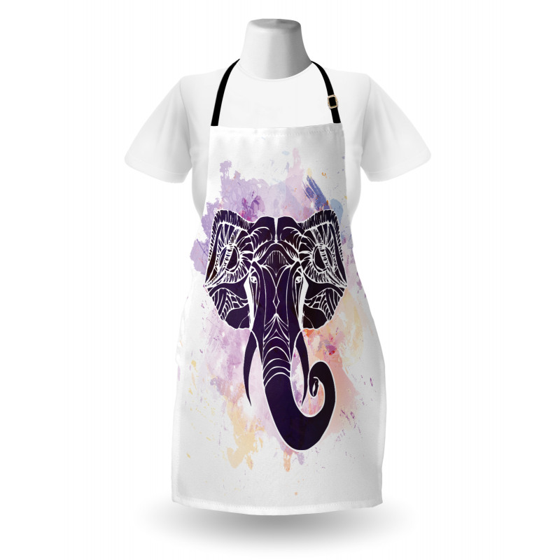 Watercolor Elephant Apron