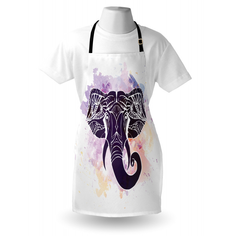 Watercolor Elephant Apron