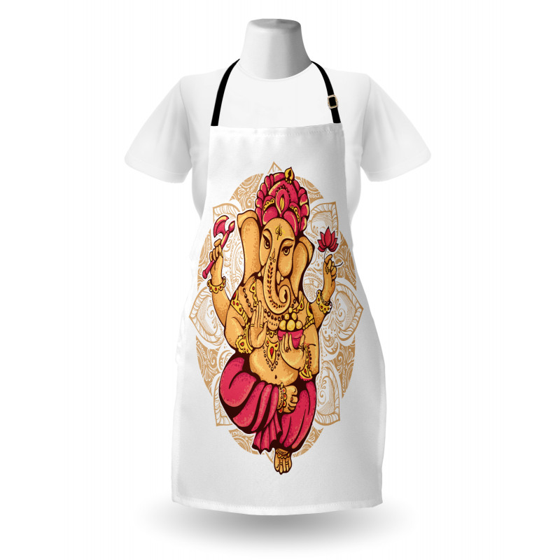 Dancing Animal Motif Art Apron