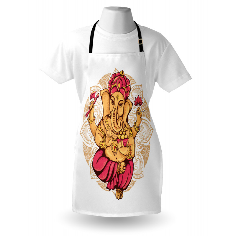 Dancing Animal Motif Art Apron