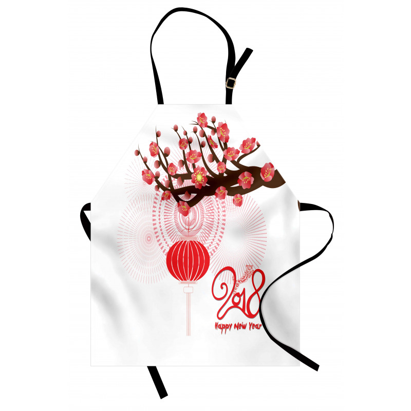 Cherry Branch Lantern Apron