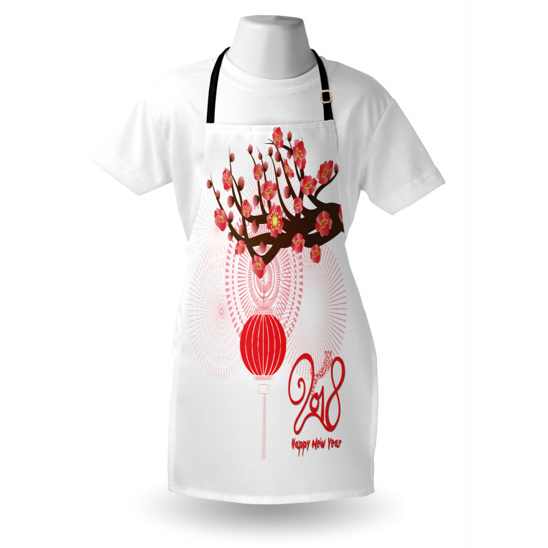 Cherry Branch Lantern Apron