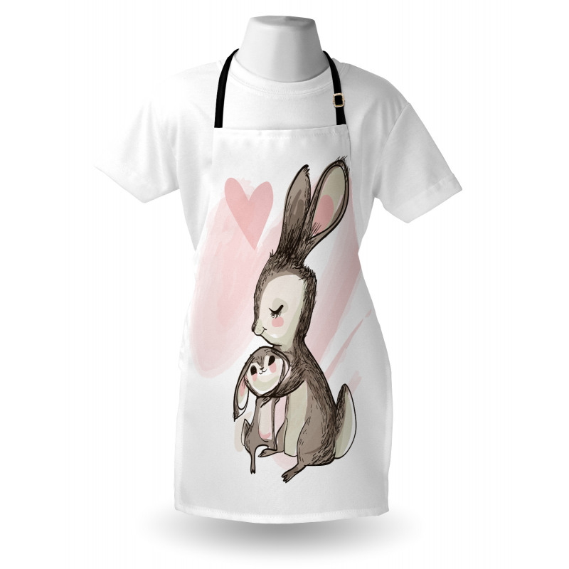 Bunny with His Mom Apron