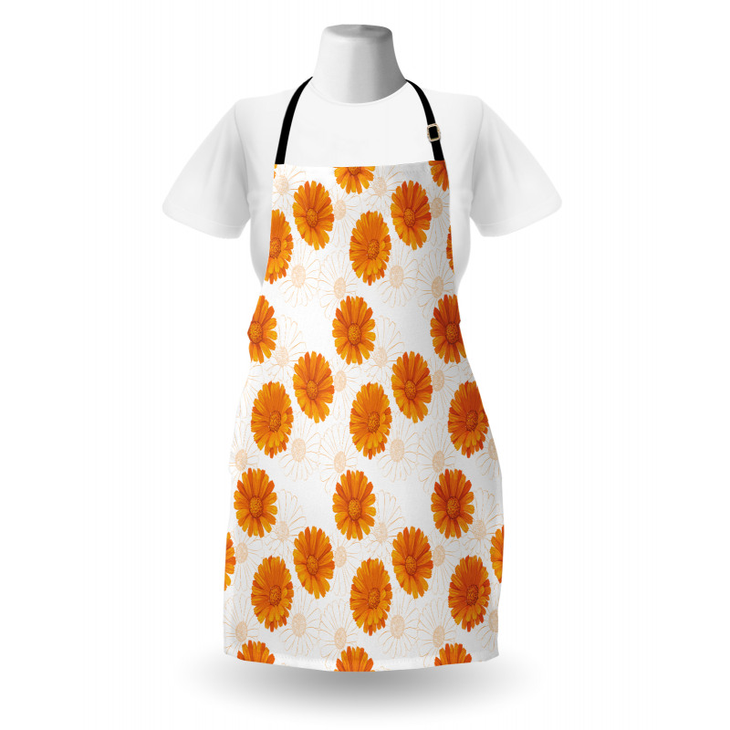 Calendula Flowers Apron