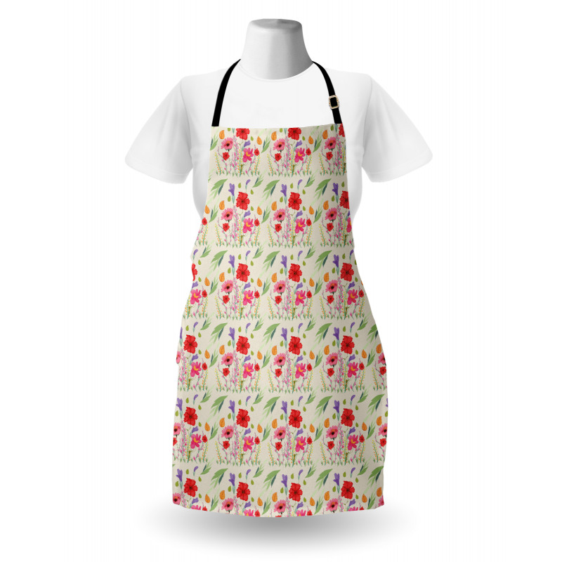 Colorful Botanical Art Apron