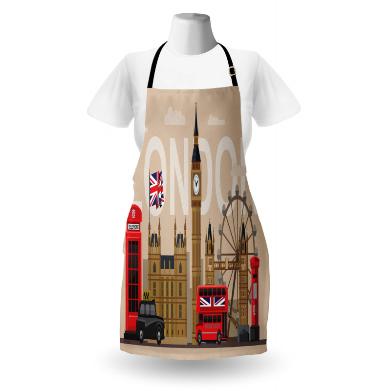 Londra Mutfak Önlüğü İngiltere Ülkesinin Başkenti Şehir Model