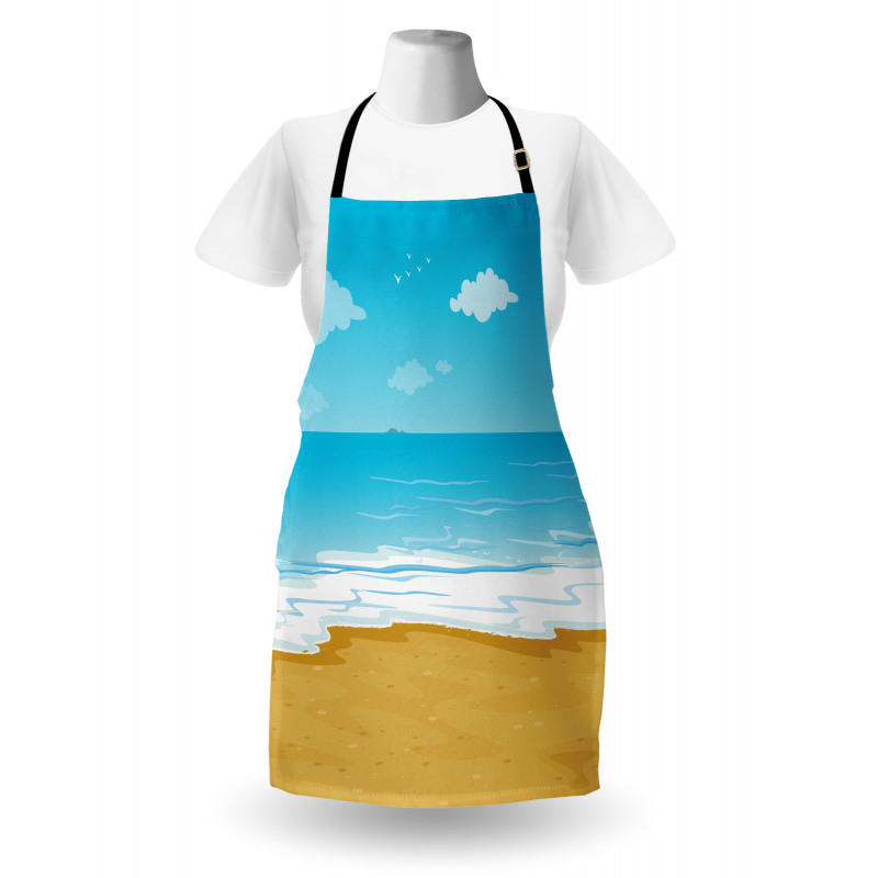 Sandy Beach Ocean Apron