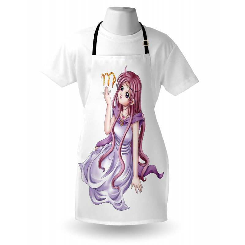 Manga Style Girl Apron