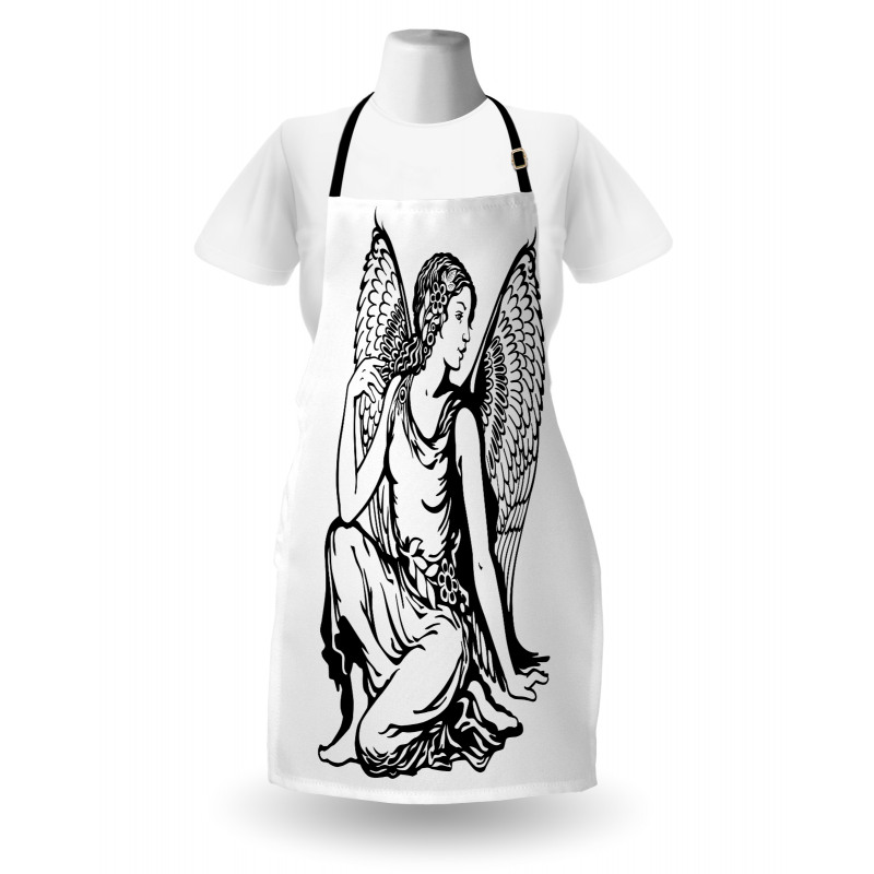 Young Angel Tattoo Apron