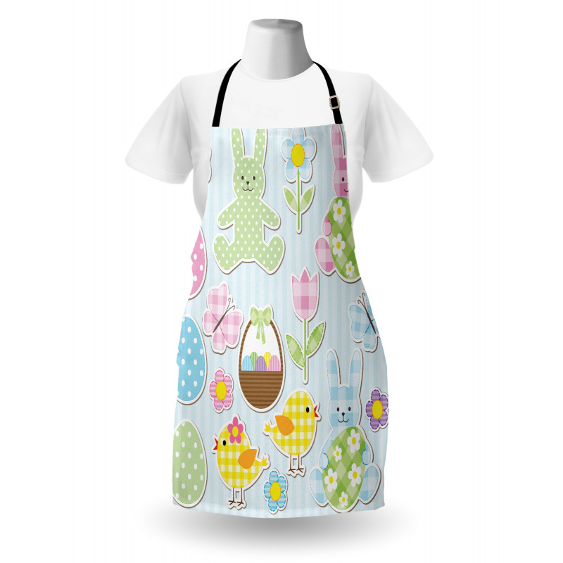 Pale Nursery Bunnies Apron