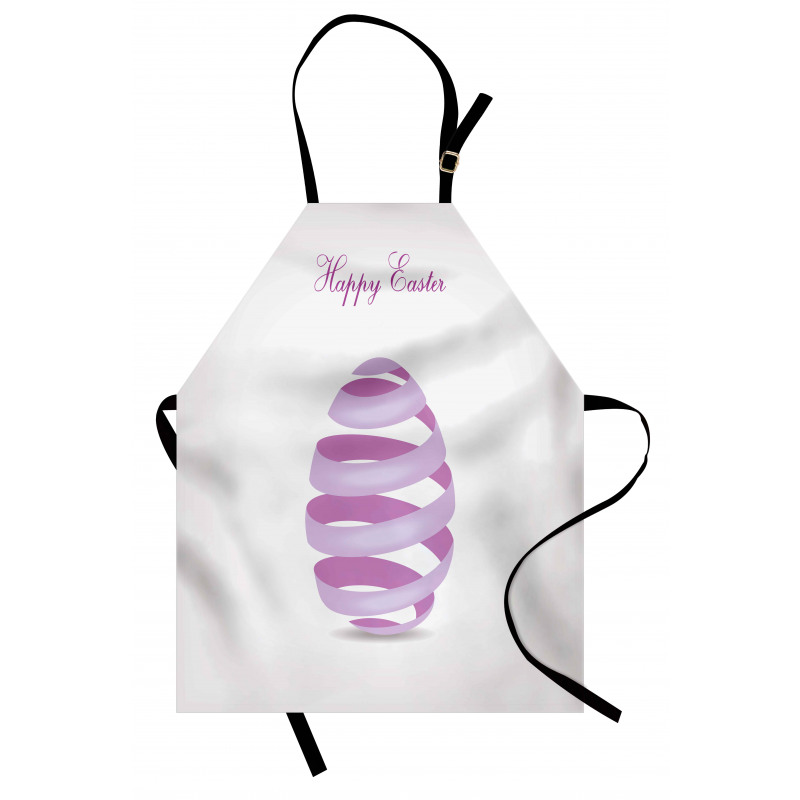 Ornate Ribbon Egg Shape Apron