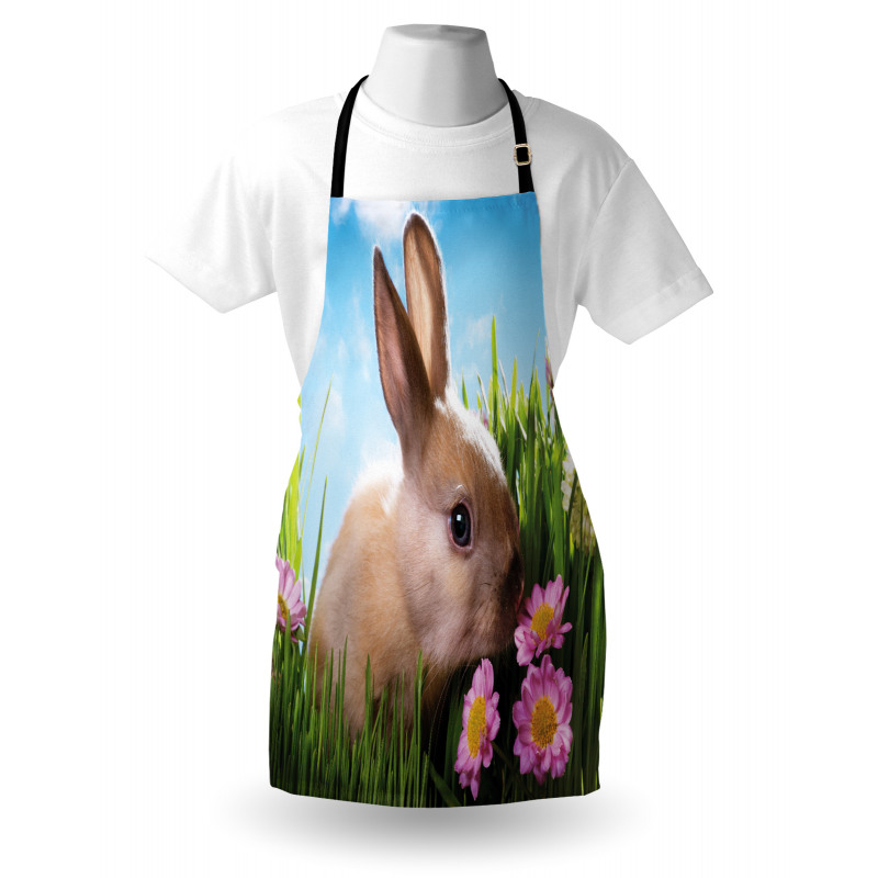 Grass and Spring Flowers Apron