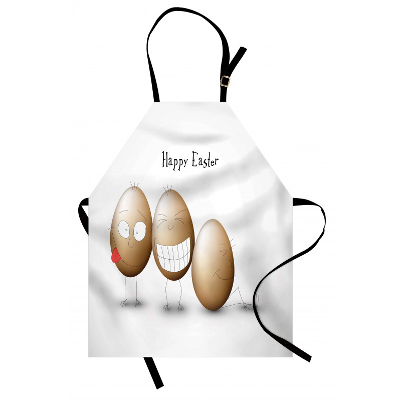 Funny Doodle Style Eggs Apron