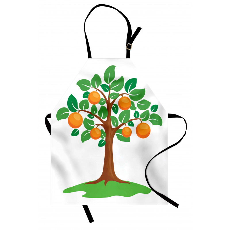 Orange Tree Design Apron