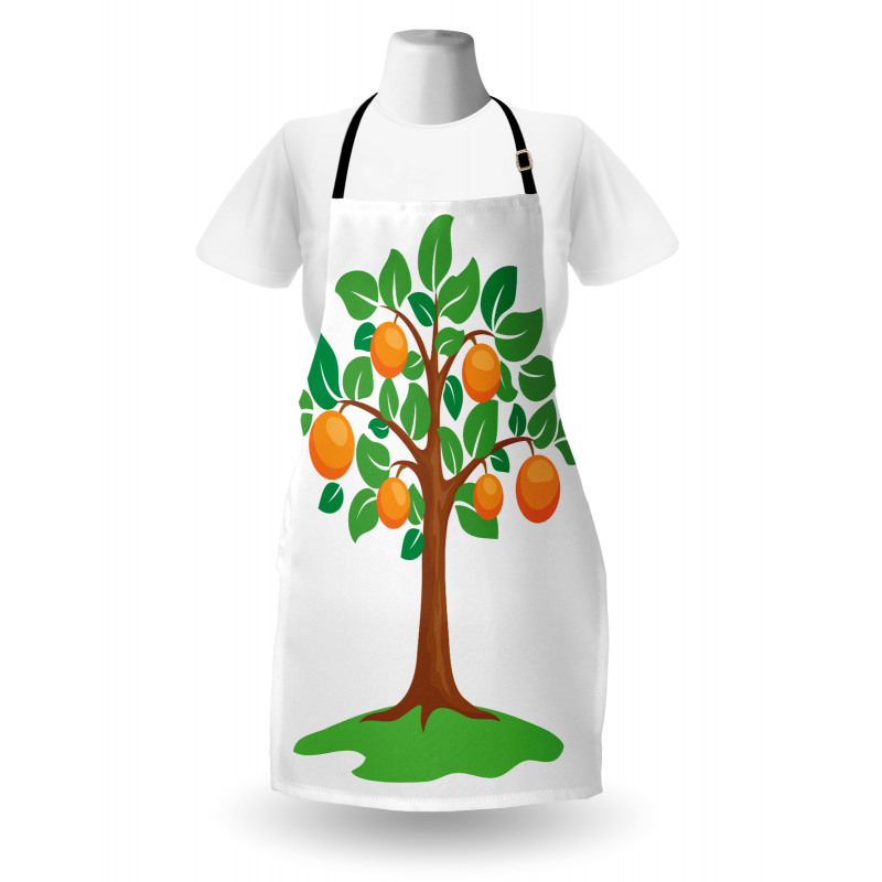 Orange Tree Design Apron