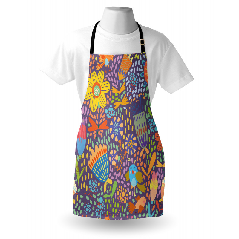 Flowers and Birds Apron