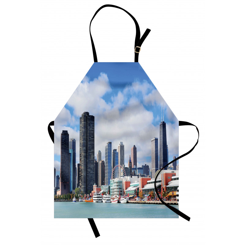 Cloudy Sky City Apron