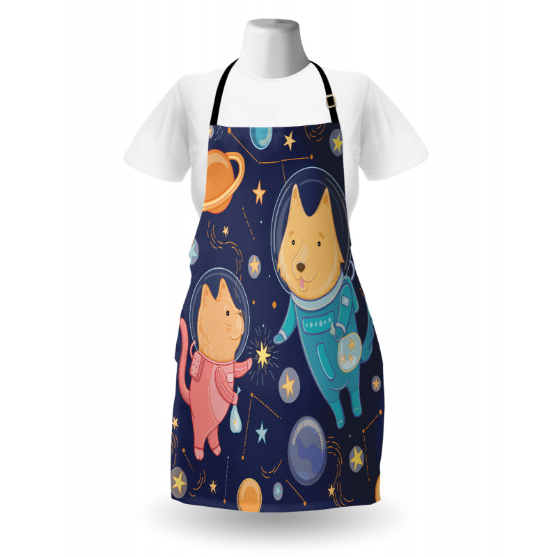 Cartoon Dog Astronaut Apron