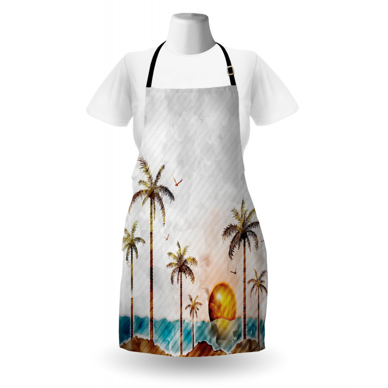 Tropic Landscape Art Apron