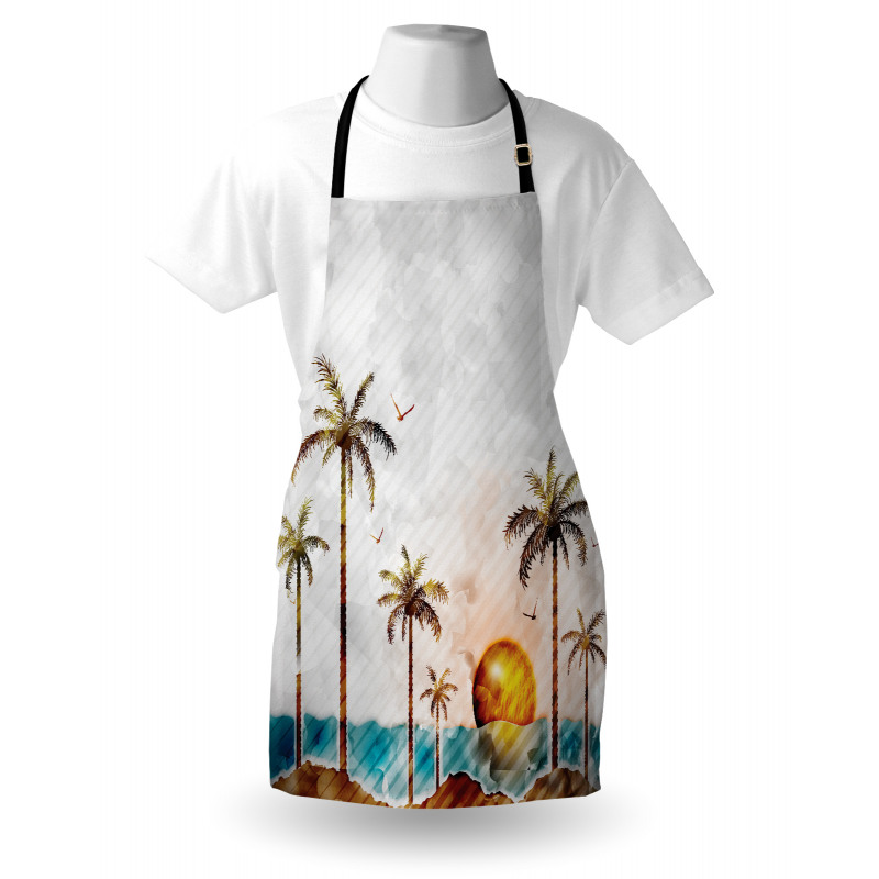 Tropic Landscape Art Apron