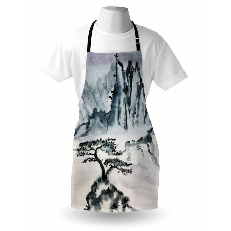 Chinese Mountain Tree Apron