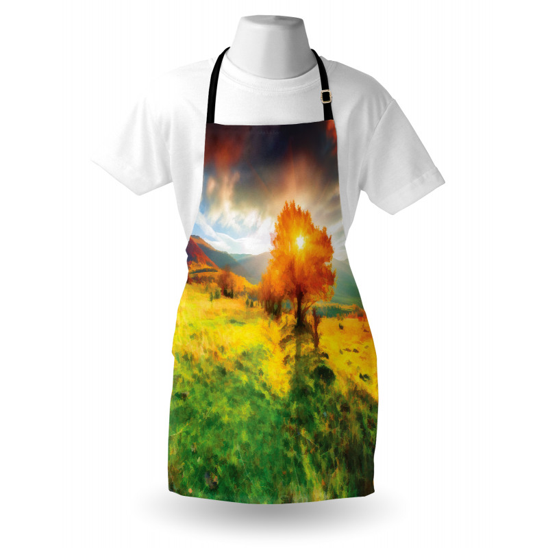 Fall Season Mountains Apron