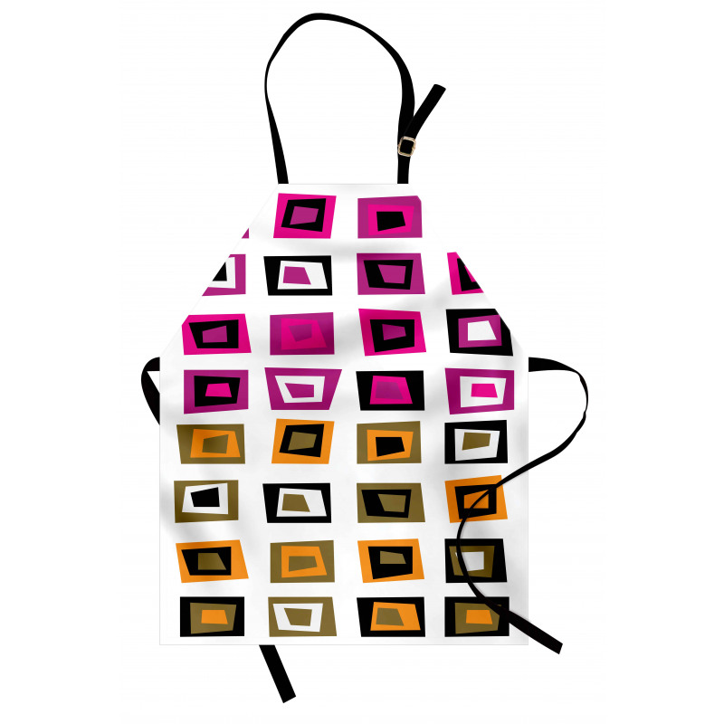 Abstract Squares 60s Apron