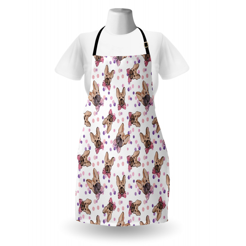 Watercolor Bowties Pets Apron