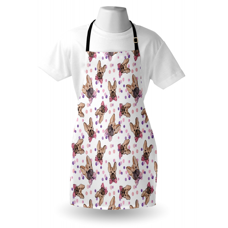 Watercolor Bowties Pets Apron