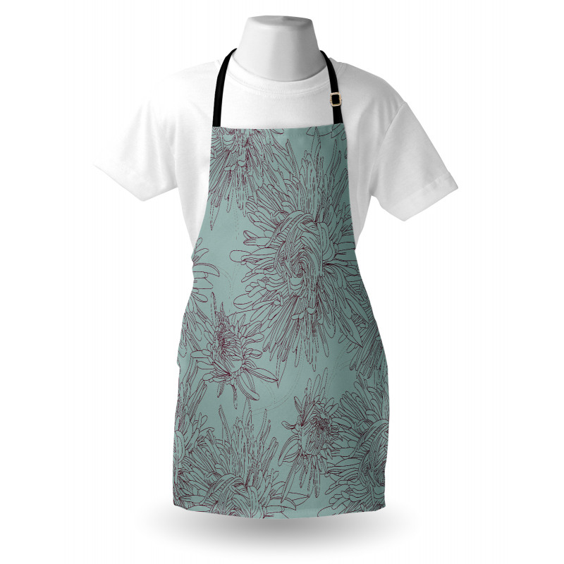 Aster Blossoms Artwork Apron