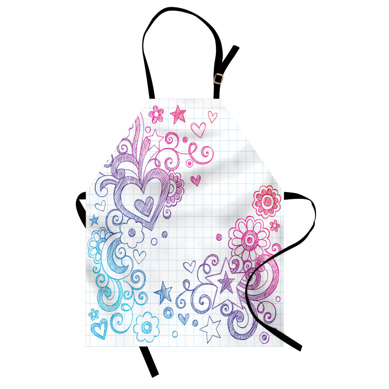 Valentines Day Swirls Apron