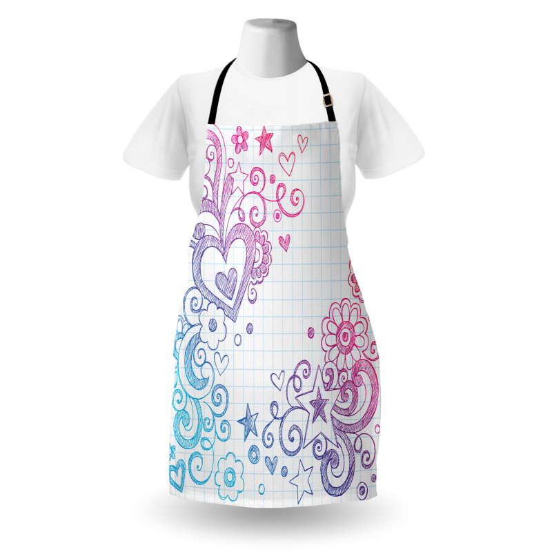 Valentines Day Swirls Apron