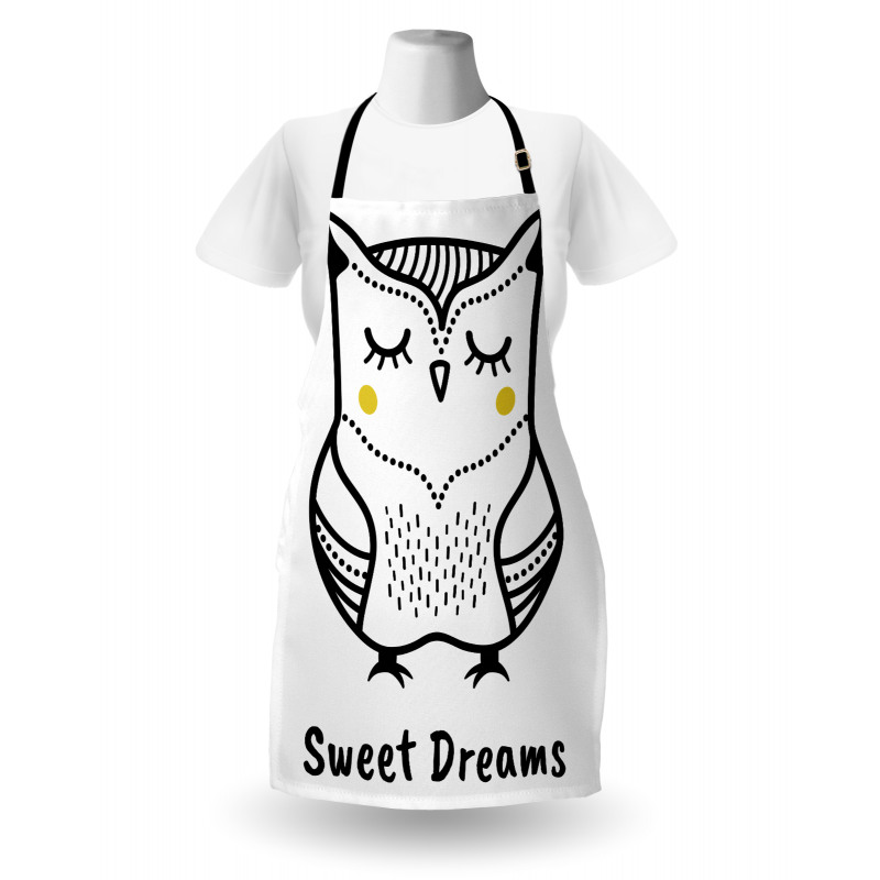 Doodle Style Owl Apron