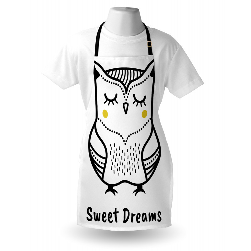 Doodle Style Owl Apron