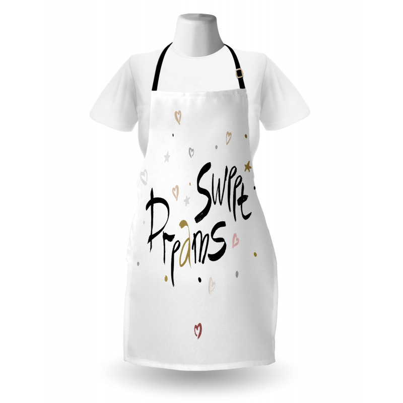 Romantic Calligraphy Apron