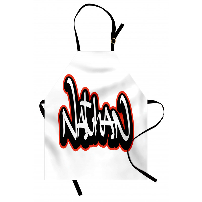 Boys Name Graffito Art Apron