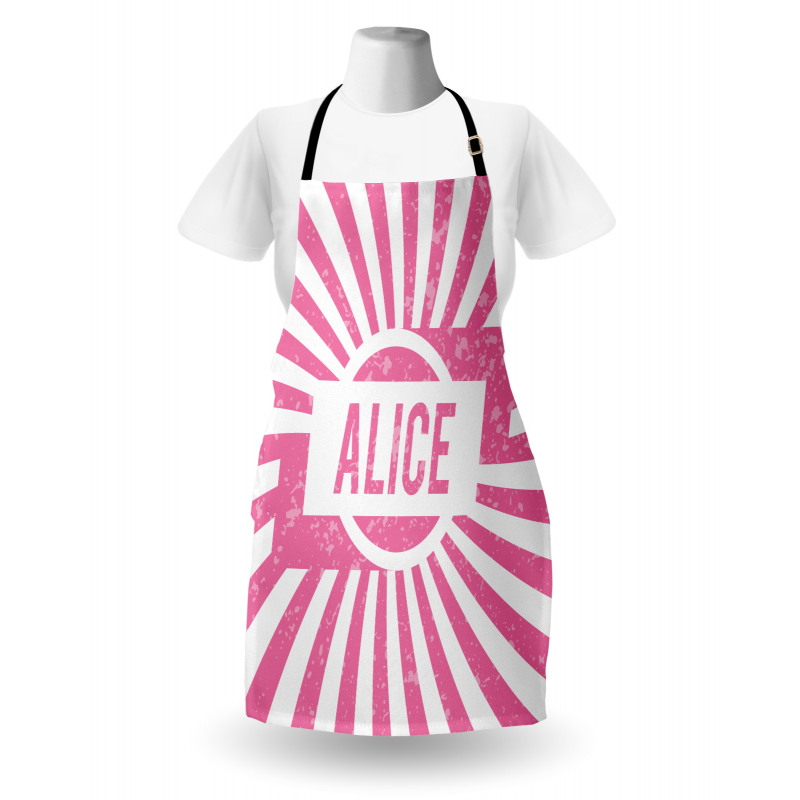 Pink Color Grunge Look Apron