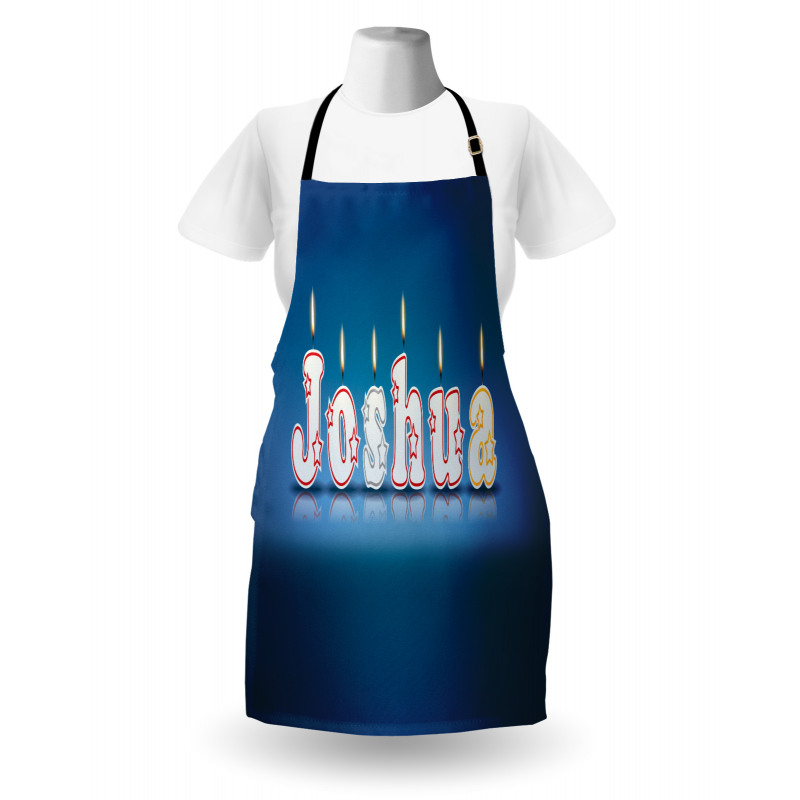 Candles Font Birthday Apron