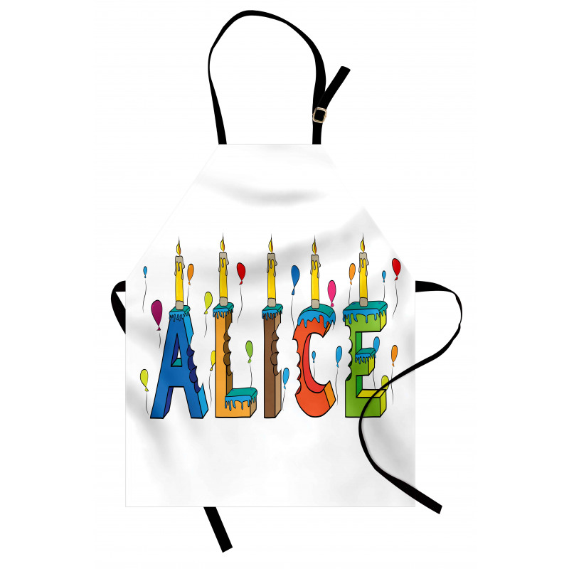 Colorful Girl Name Design Apron