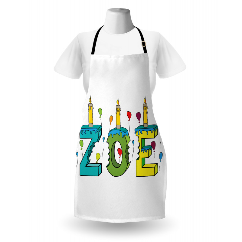 Colorful Birthday Candles Apron