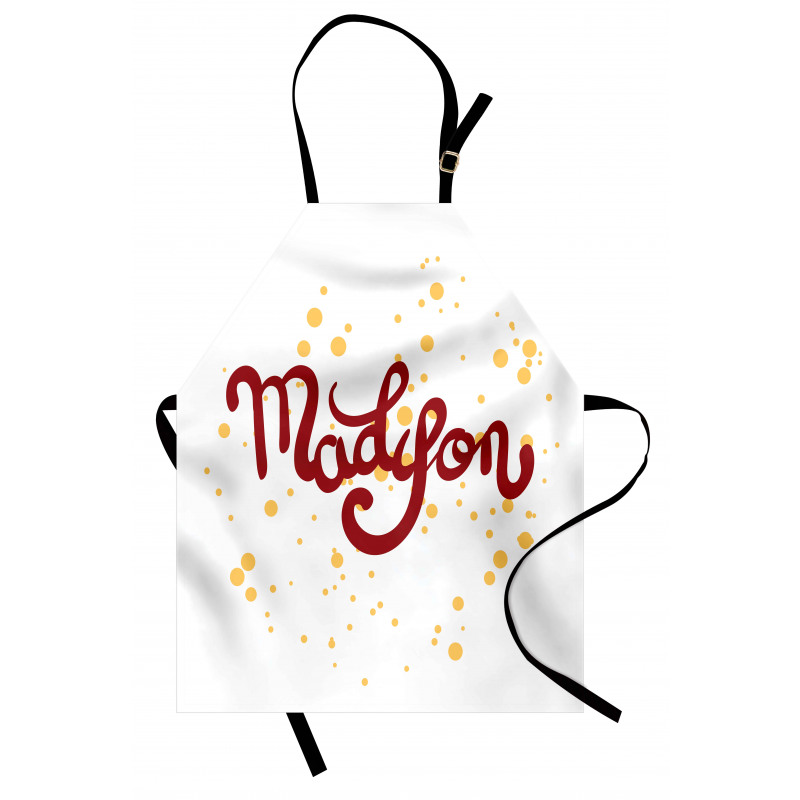 Cursive Alphabet Design Apron