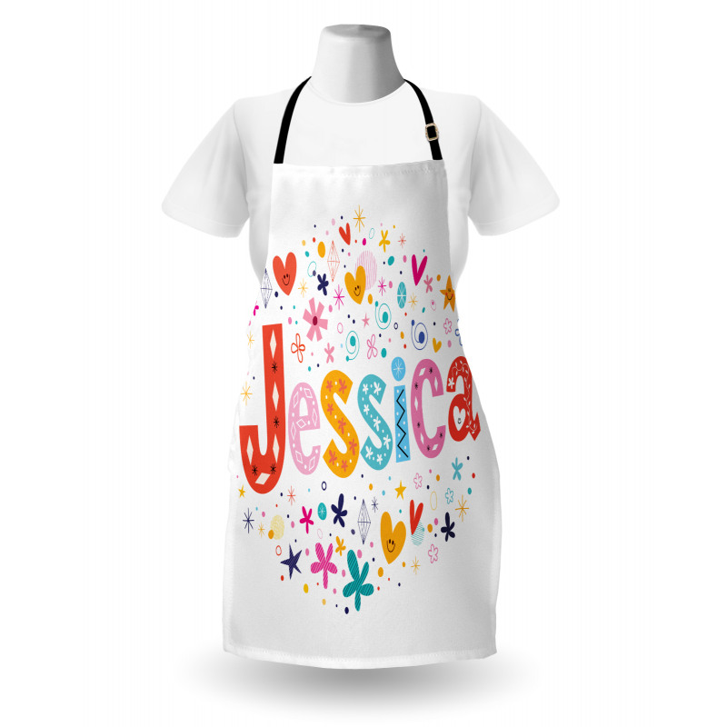 Retro Colorful Motifs Apron