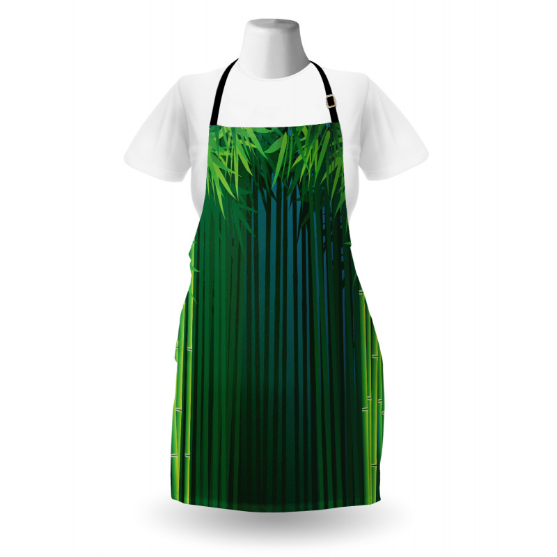 Green Leafy Branches Apron