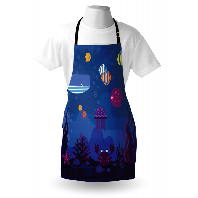 Aquarium Fish Whale Apron