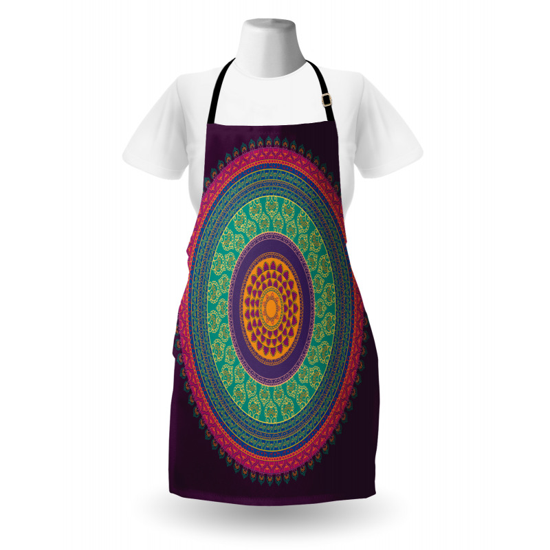 Curls and Petals Oriental Apron