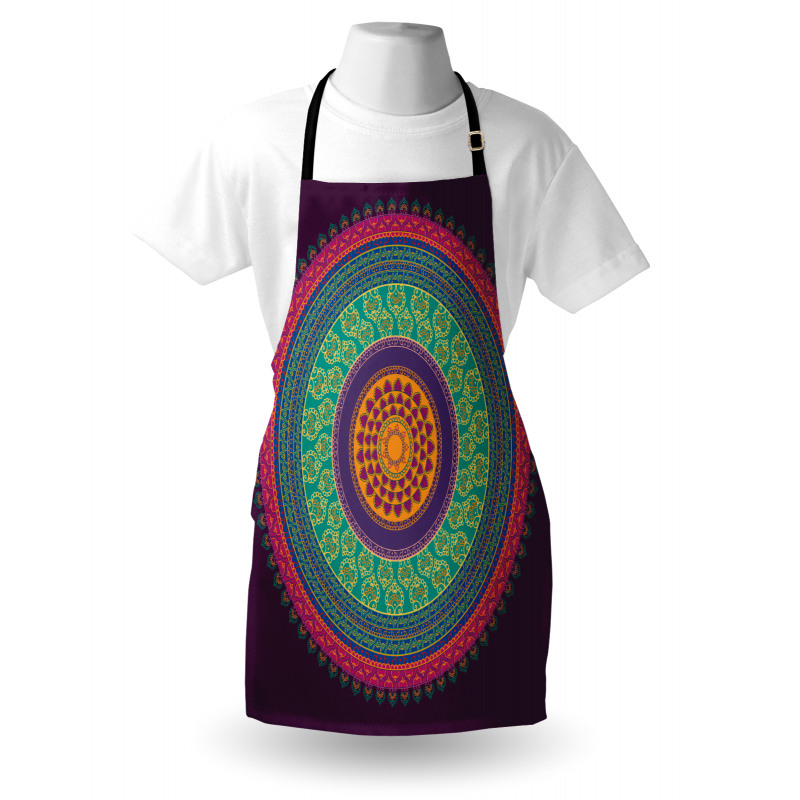 Curls and Petals Oriental Apron